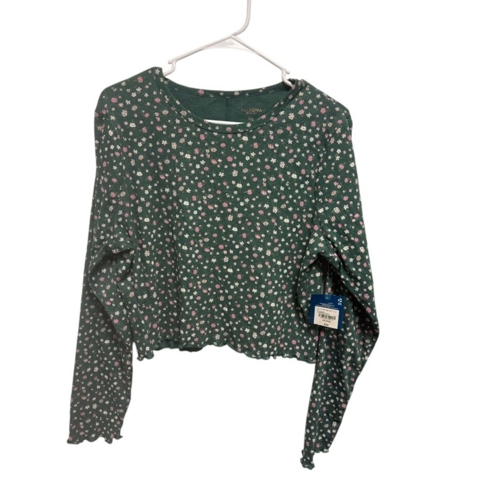 Arizona Jean Company Green Ribbed Top‎ Size XXL